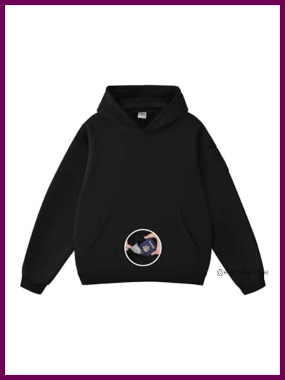 Oversized Heavyweight Fleece Hoodie Pullover with Hidden Pockets